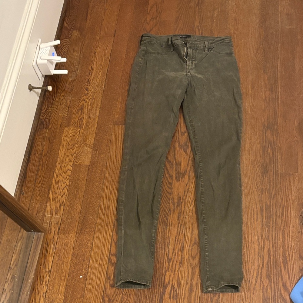 J Brand Olive Green Skinny Pants